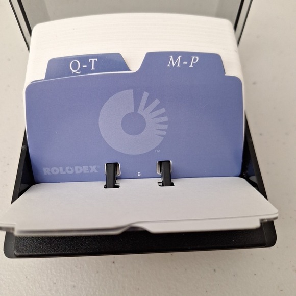 Vintage Rolodex Open Card Flip Top File COMPLETE New Old Stock - Picture 13 of 15